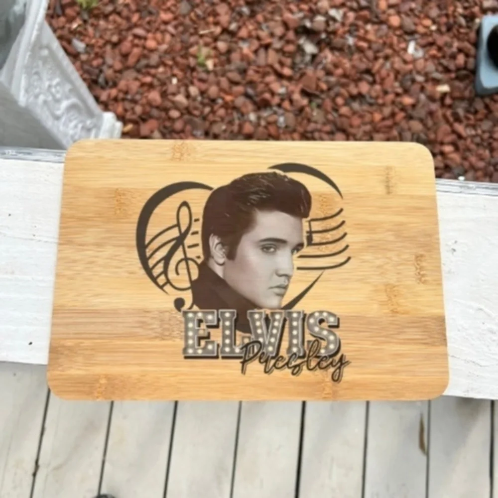 Elvis Presley Bamboo Cutting Board